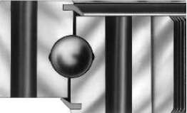 Three types of four point contact ball slewing bearing-2 Trois types de balles de contact à quatre points Boule roulant 2