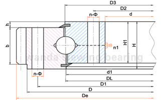 Row quatre points de contact Boule de contacts Roulements